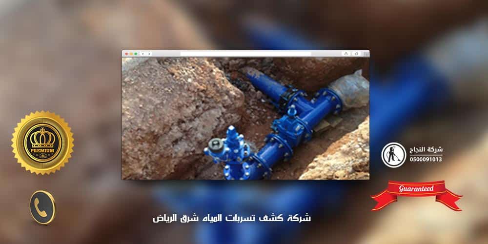 شركة كشف تسربات المياه شرق الرياض